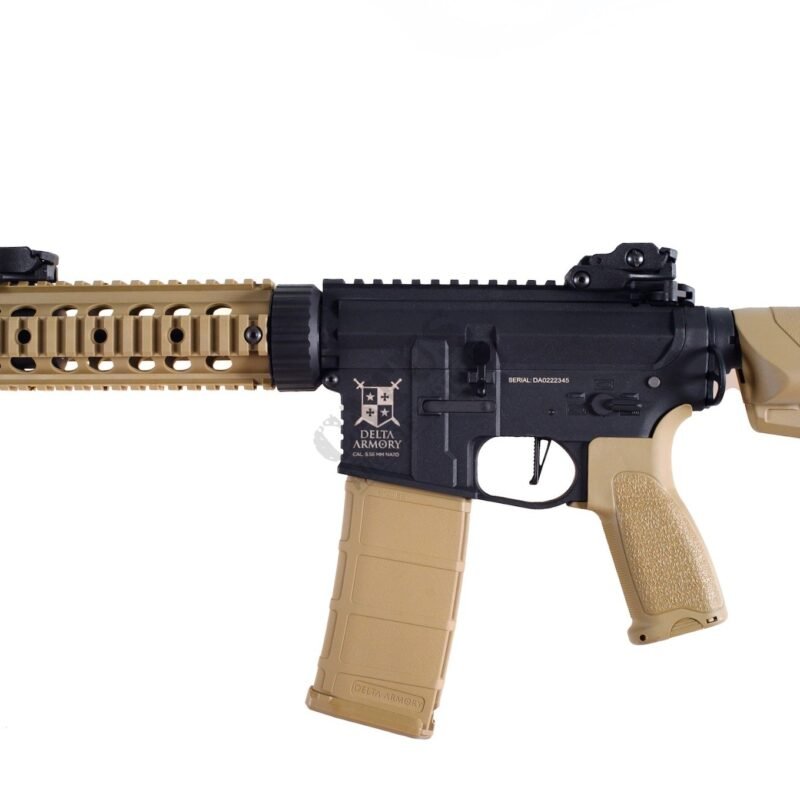 83458 Delta Armory M4 / AR15 SilentOps RIS 7" CHARLIE – Black / Tan