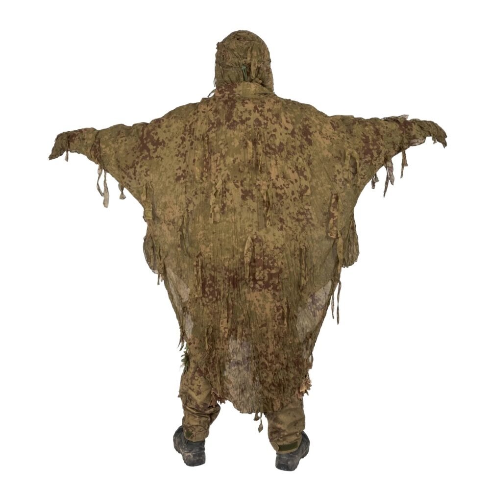 KMCS Ultra-Lite Ghillie Suit Camouflage Poncho – Green