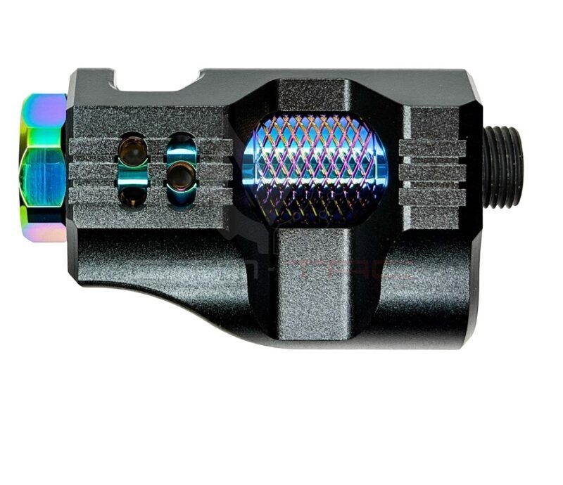 83860 CTM Hi-Capa CNC Aluminum Compensator – Black / Electroplated Rainbow