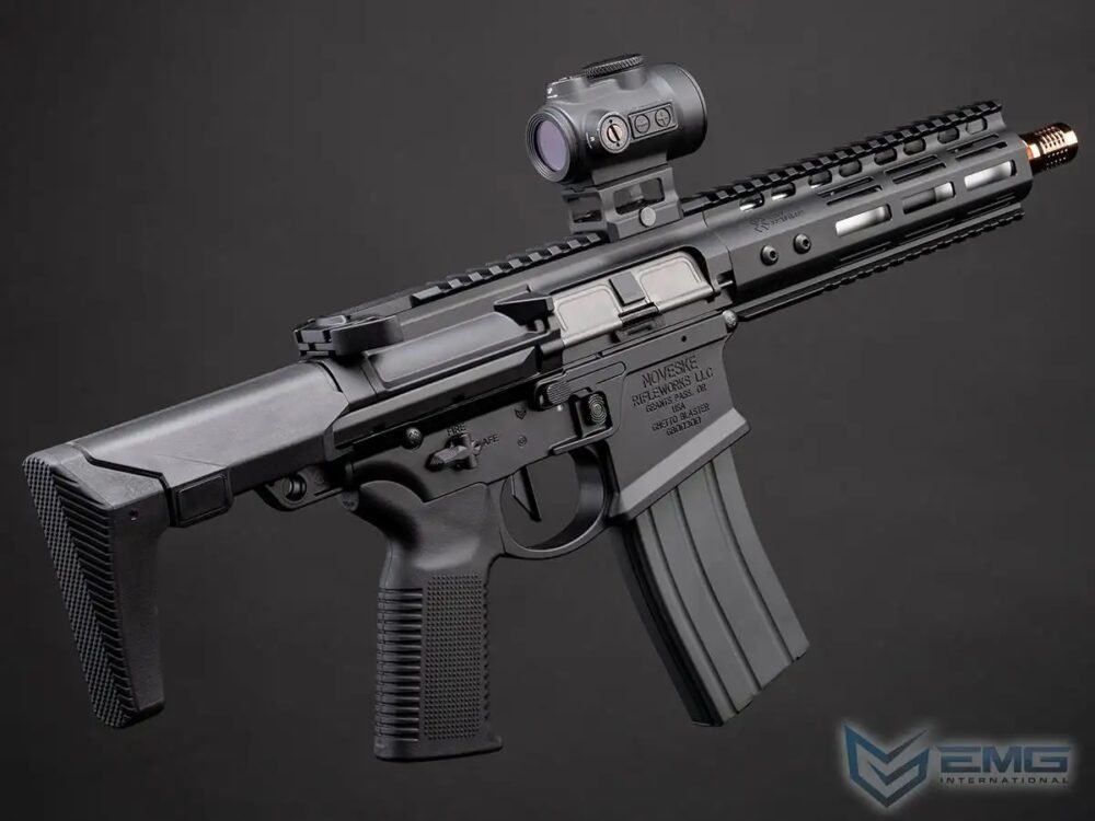 DE Noveske NHR-7 Ghetto Blaster MWS GBBR Airsoft Rifle – Black