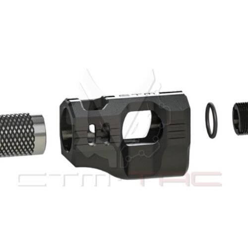 CTM Hi-Capa CNC Aluminum Compensator – Black / Silver