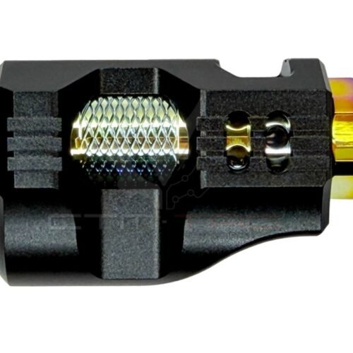 CTM Hi-Capa CNC Aluminum Compensator – Black / Electroplated Rainbow