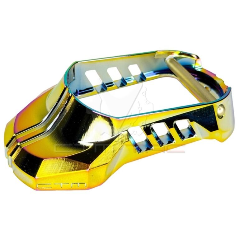 84173 CTM Hi-Capa CNC Large Flared Magwell – Electroplated Rainbow
