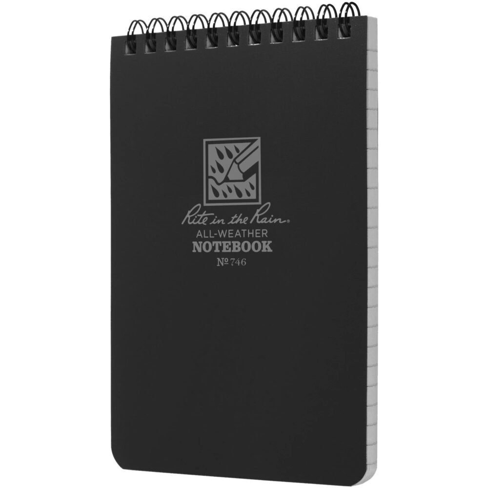 RITE Waterproof POCKET NOTEBOOK (101 × 152 mm) – Black