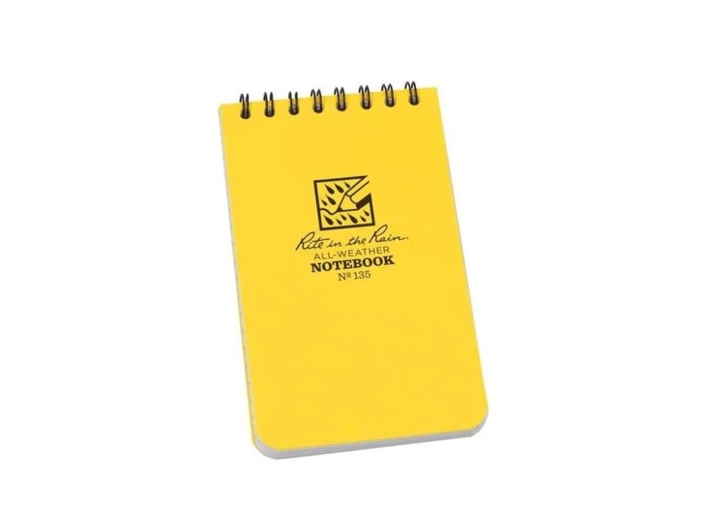 RITE Waterproof POCKET NOTEBOOK (76 × 133 mm) – Yellow