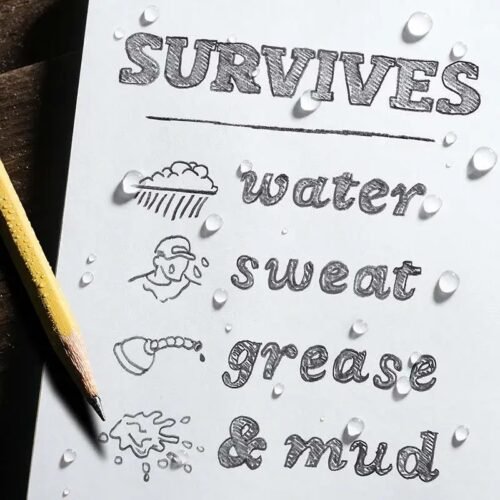 RITE Waterproof POCKET NOTEBOOK (76 × 133 mm) – Yellow