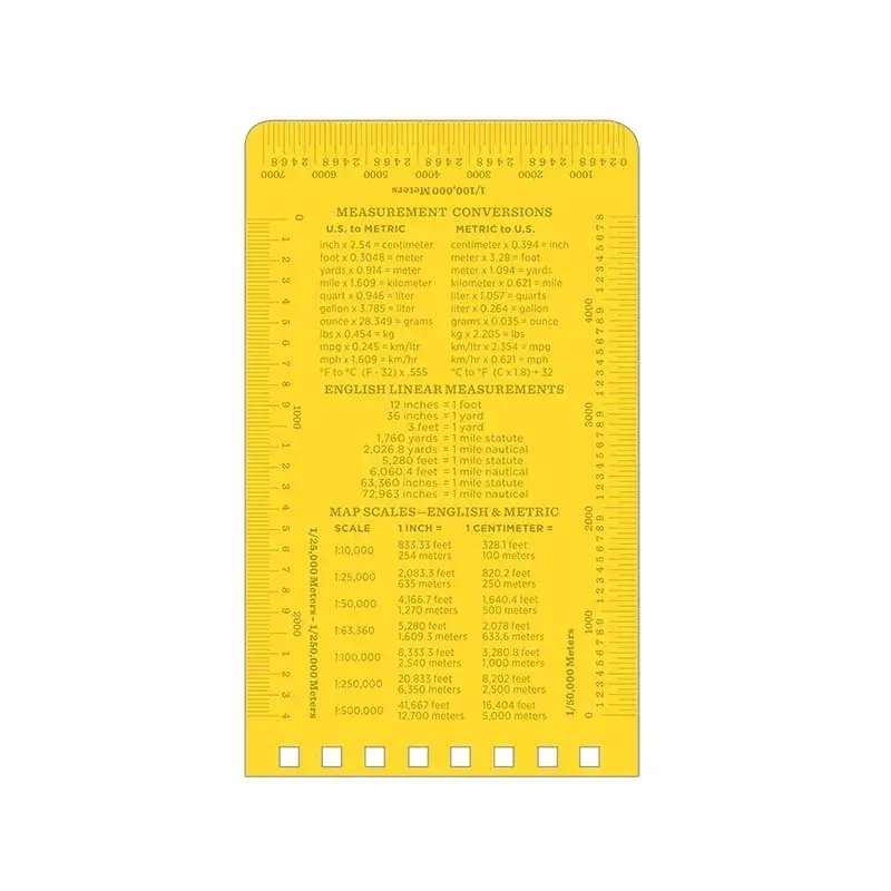 RITE Waterproof POCKET NOTEBOOK (76 × 133 mm) – Yellow
