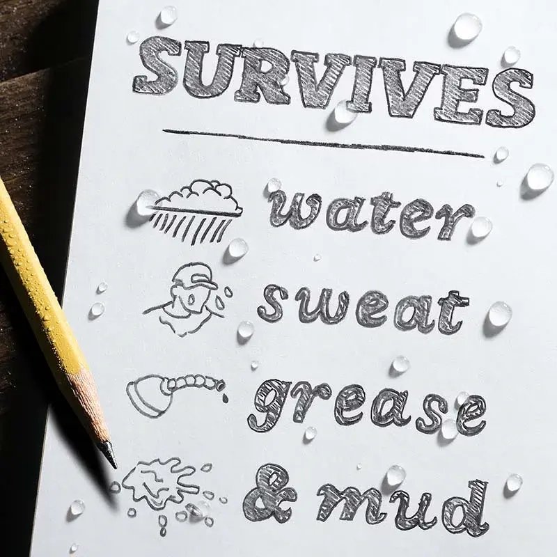RITE Waterproof POCKET NOTEBOOK (76 × 133 mm) – Black