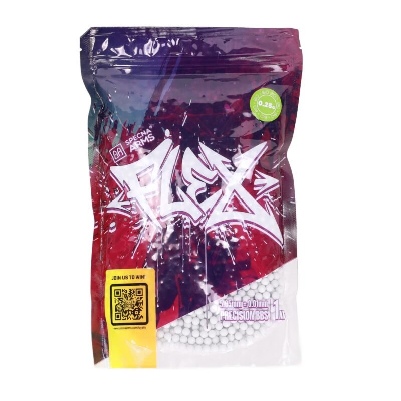 SA FLEX(TM) 0.25g BIO Airsoft Pellets, 4000 BBs (Bag) – White