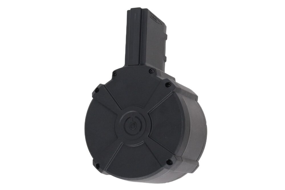 SA M4 / AR15 Electric Drum Magazine, 1500 BBs – Black