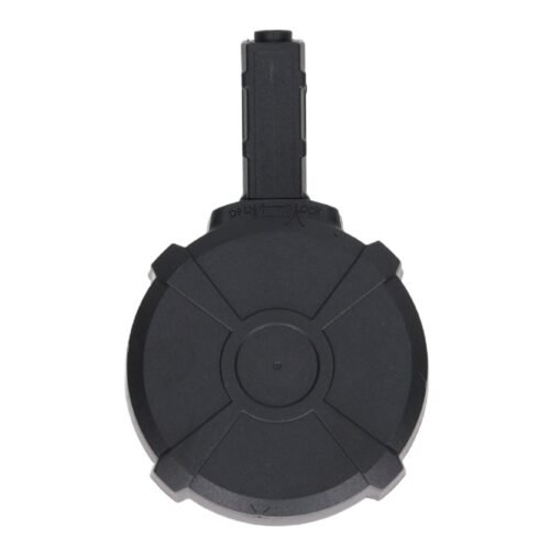SA M4 / AR15 Electric Drum Magazine, 1500 BBs – Black